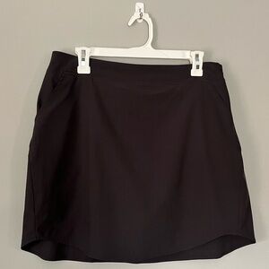 Christopher & Banks Black Petite Skort with Built-In Shorts